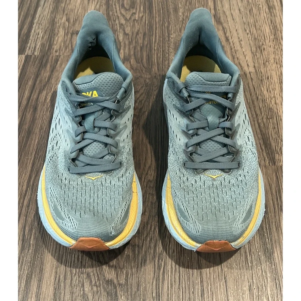 HOKA ONE ONE Clifton 8 Men's Running Shoes Goblin Blue/Mountain Spring Sz 8D